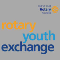 Men's Crew Neck Sweatshirt with colour Rotary Youth Exchange logo Design